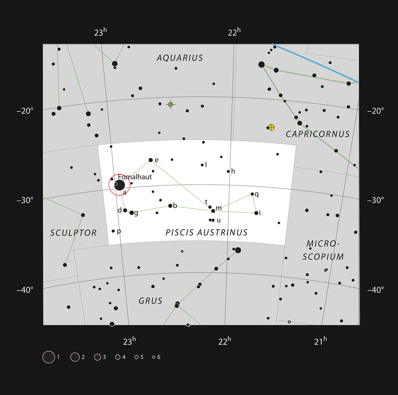 Fomalhaut in the constellation of Piscis Austrinus The Southern Fish Fomalhaut in the constellation of Piscis Austrinus The Southern Fish